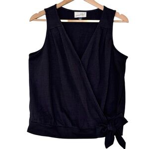 Black Wrap Top - Sleeveless. Women’s Small. Excellent Condition!